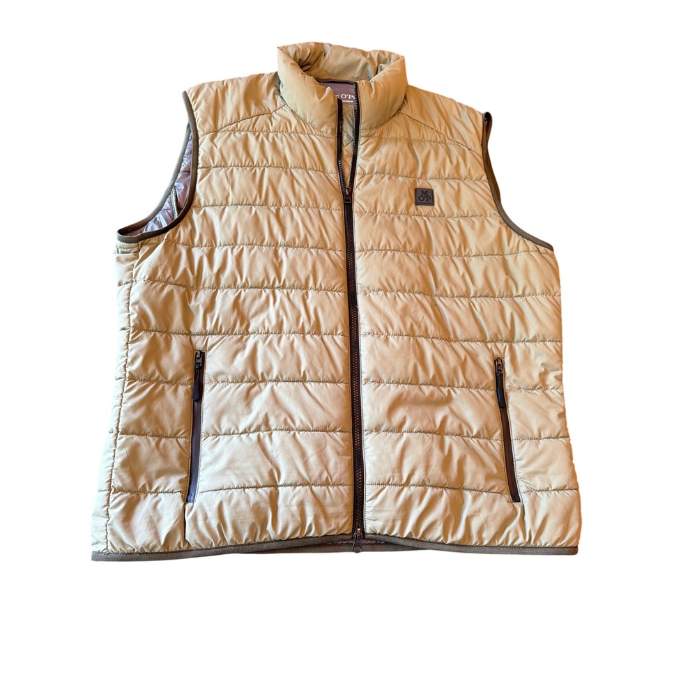 Marc O'Polo Puffer Vest Olive Green Quilted Full Zip Recycled Polyester Outdoor